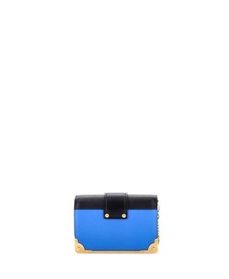 Small Cahier Chain Crossbody Bag City Calf and Saffiano