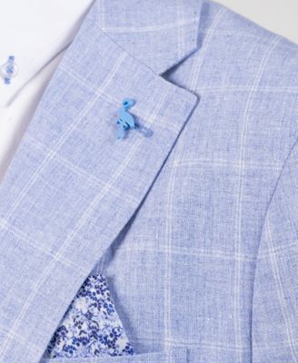 Men's Melange Windowpane Sport Coat