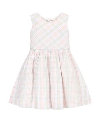 Big Girls Organic Stretch Poplin Button Back Party Dress