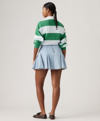 Women's Godet Mid-Rise Mini Skirt