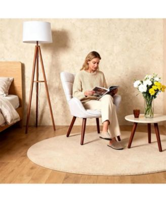 Modern Upholstered Chairs for Dining Table,Mid Century Faux Leathern Kitchen Chairs with Metal Legs,Farmhouse High Back Dinning Chair