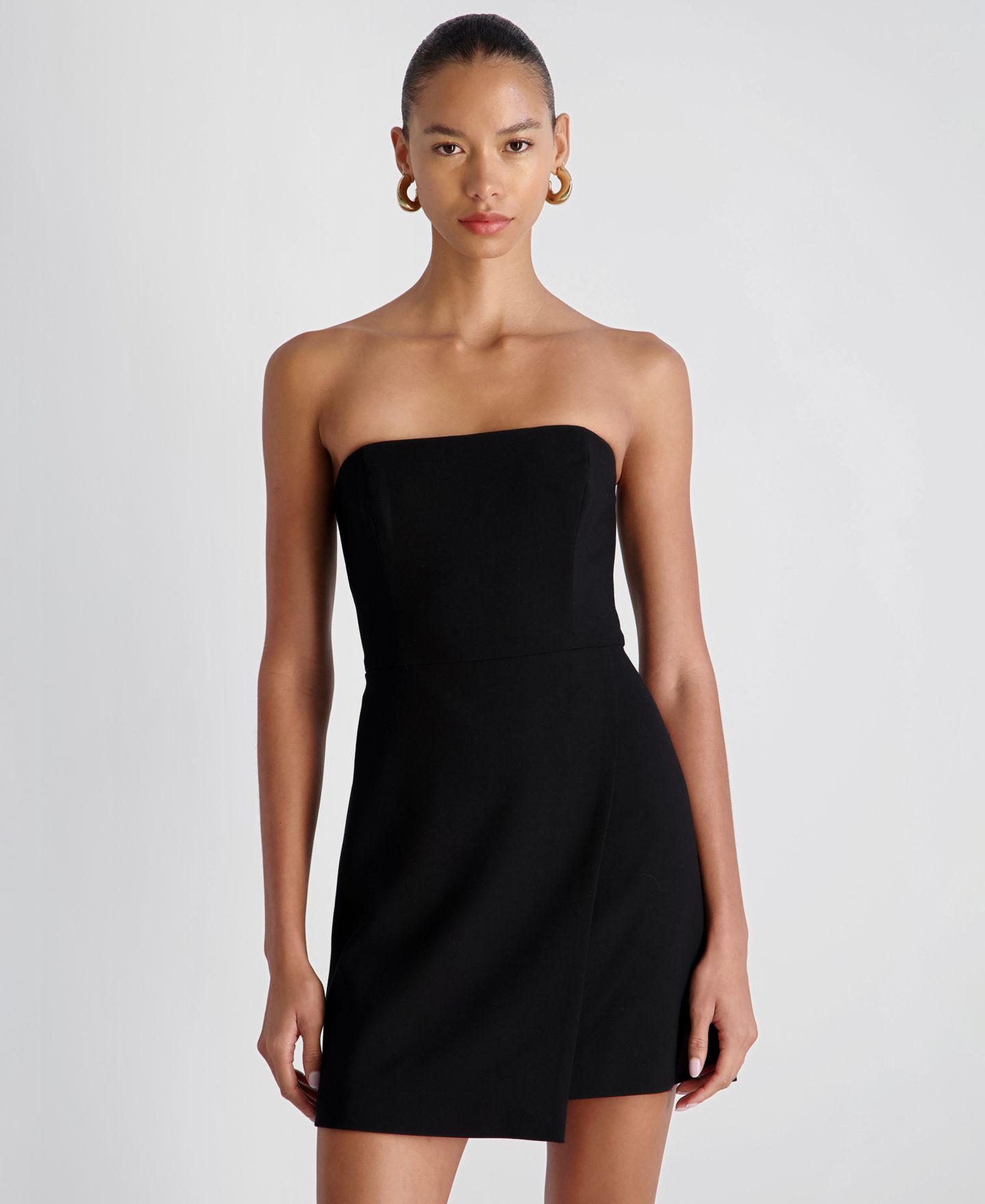 Женское платье French Connection Whisper Strapless Mini, цвет: Чёрный — фото 4