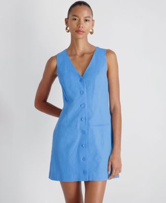 Women's V-Neck Sleeveless Mini Dress