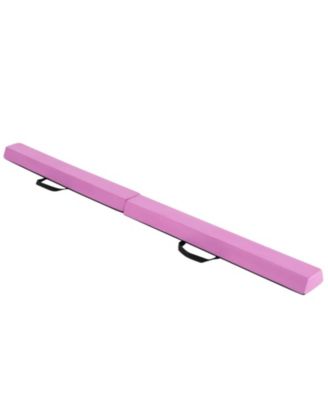 7-Foot Folding Balance Beam with Suede Cover and Non-Slip Bottom