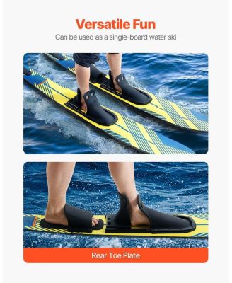 Adult Water Skis with Adjustable Bindings