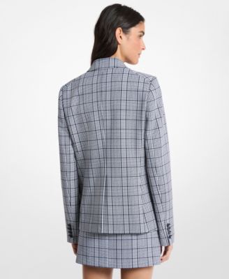 MICHAEL Women's Notch Collar Fitted Blazer