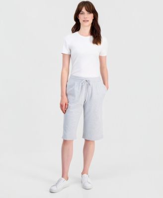 Women's Mid Rise Sweatpant Bermuda Shorts