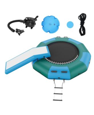 Inflatable Water Bouncer with Slide, Ladder and Air Pump