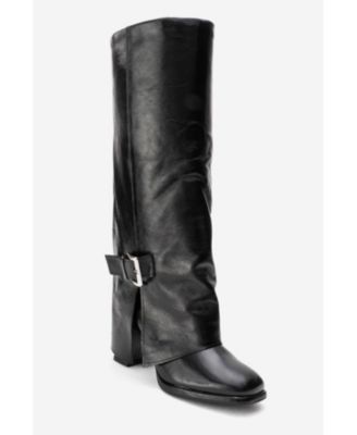 Women's Lojo Leather Block Heel Boot