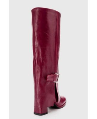 Women's Lojo Leather Block Heel Boot