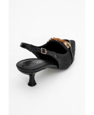 Women's Osca Pointed Toe Buckled Slingback Pump