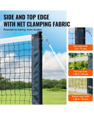Portable Badminton Net Set with Poles, 4 Rackets and Shuttlecocks