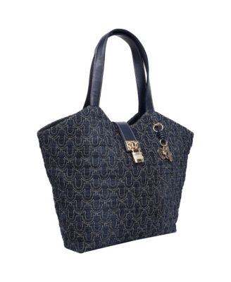 Horseshoe Denim Charm Tote
