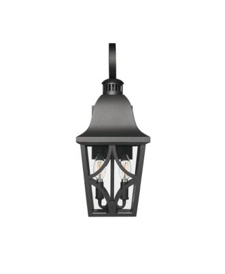 Outdoor Wall Light Fixtures, Waterproof Exterior Wall Sconce Porch Lights, Matte Outdoor Wall Lantern with Clear Glass