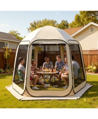  Pop-Up Screen House Tent for 4-8 People