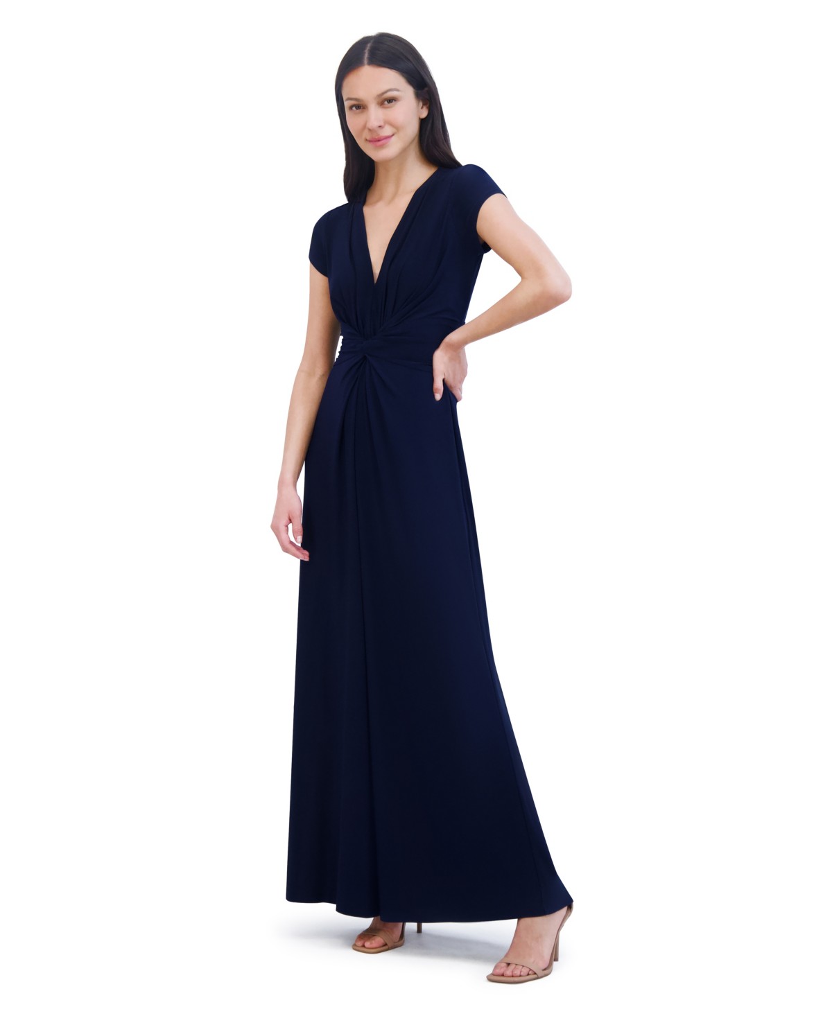 Женские Vince Camuto Twist-Front Plunge Jumpsuit — фото 3