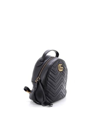 Small GG Marmont Backpack Matelasse Leather
