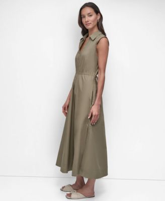 Women's Back-Cut-Out Sleeveless Maxi Dress