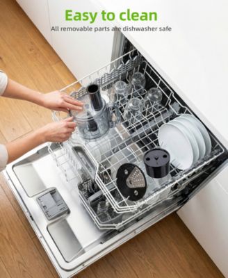 10 Cup Food Processor with Salad Spinner Basket 2 Speeds Pulse Control and 4 Cutting Discs - Silver