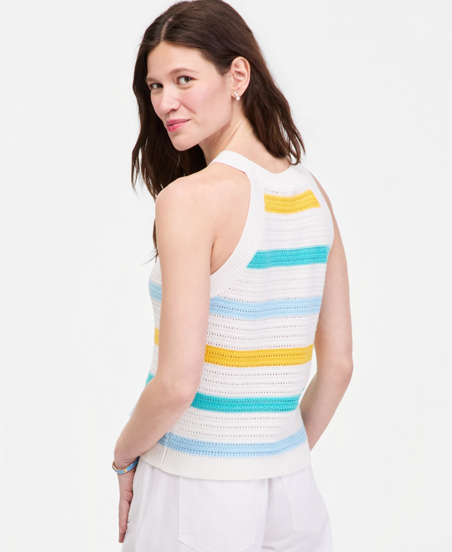 Women's Pointelle Stitch Sweater Tank