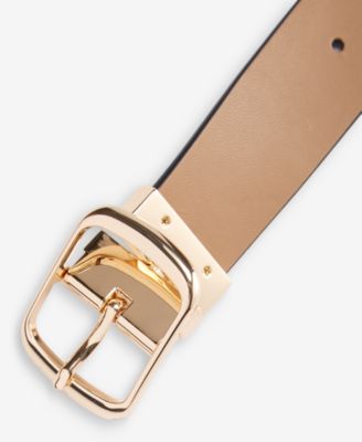 Reversible Faux-Leather Belt