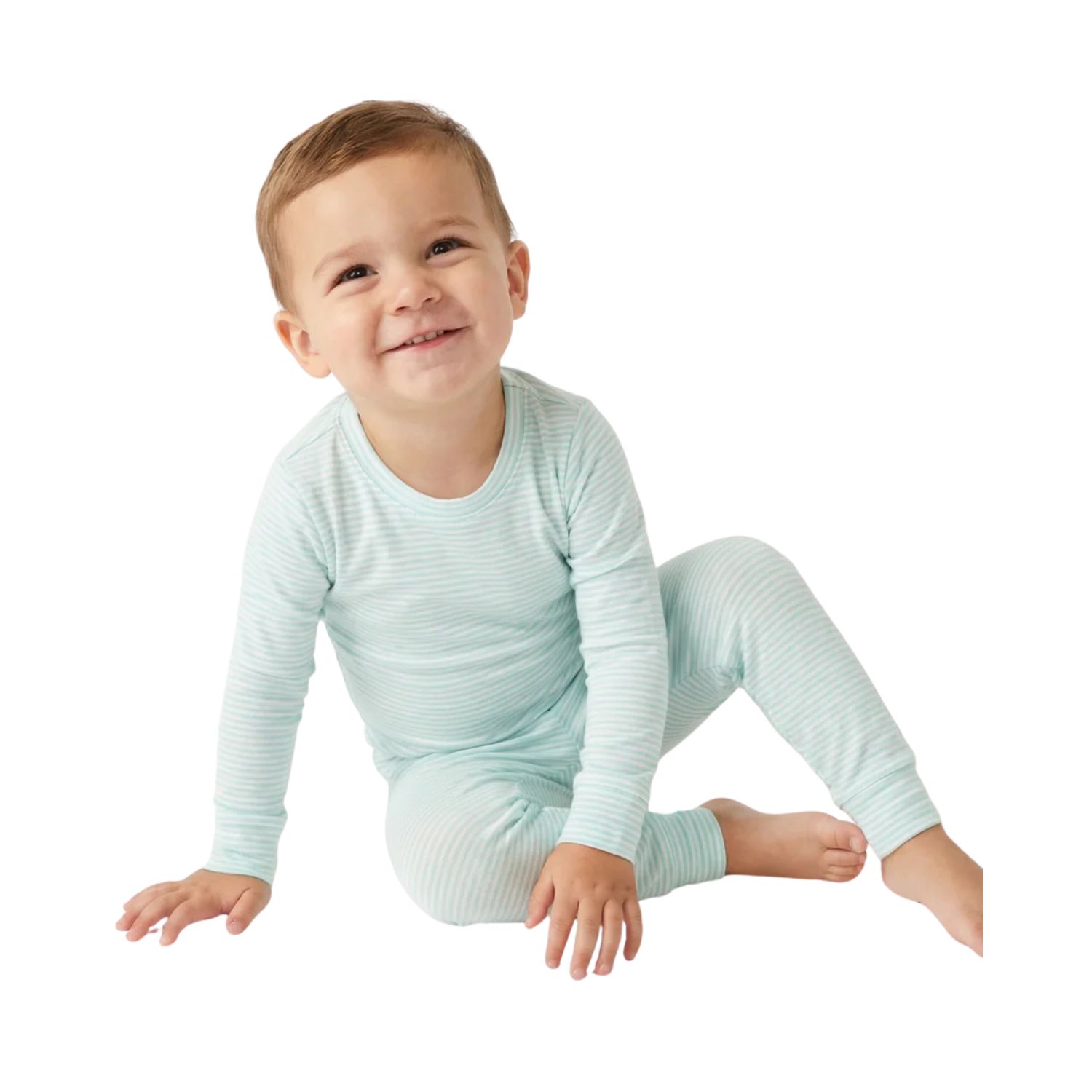 Baby Boys Cloud Stripe Pajama Set