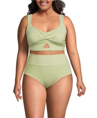 Plus Size Twist Front Bikini Top