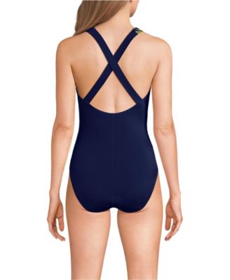 Petite Tugless X-Back One Piece Swimsuit