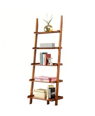 Ladder Bookshelf  Solid Pine  Traditional Modern