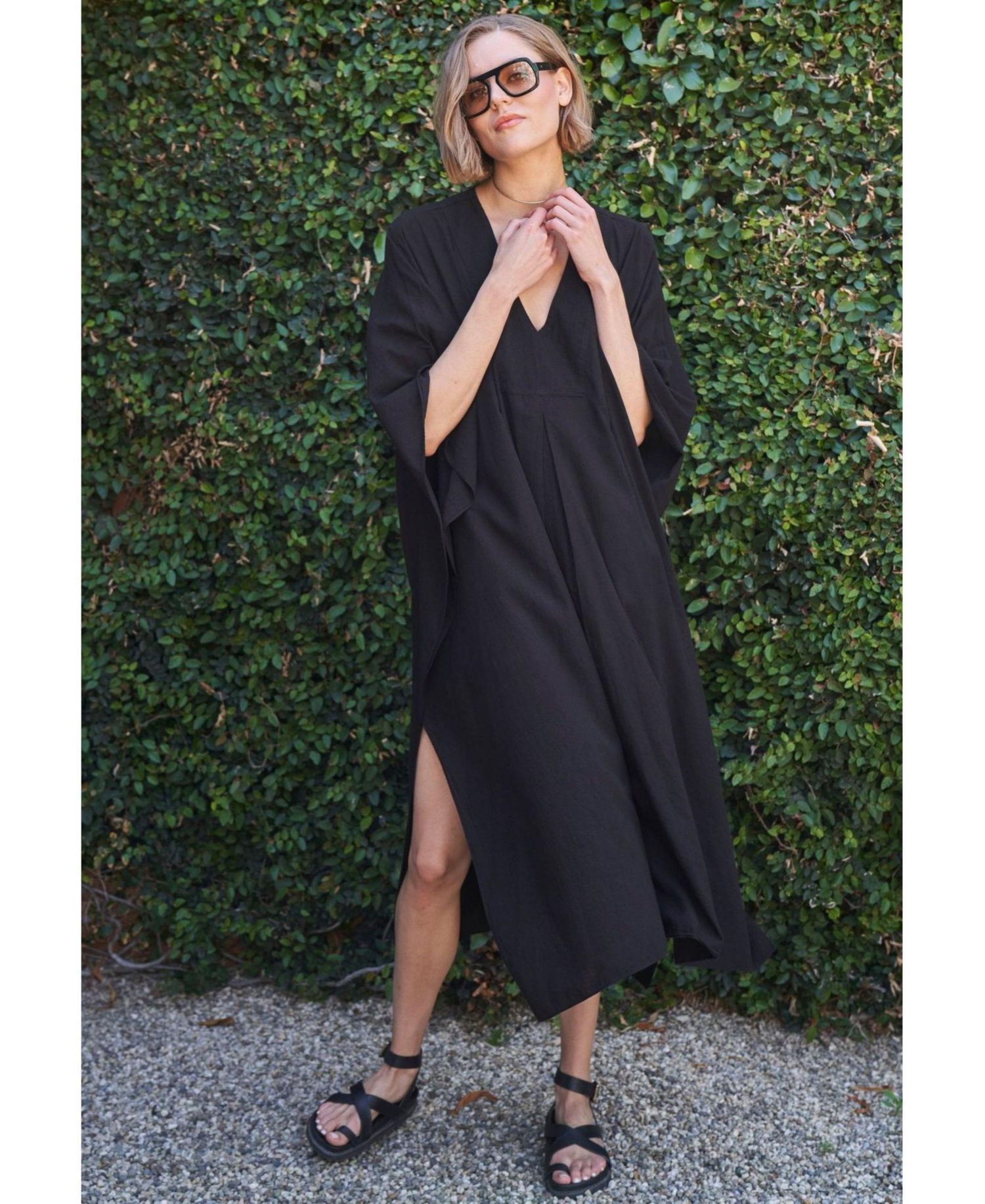 Women's Ocean+Main Cotton Midi Caftan
