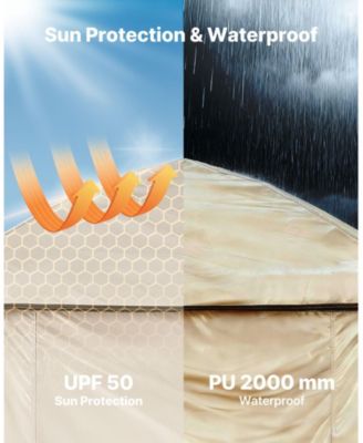 1-Room Foldable Camping Shower Tent with Carry Bag