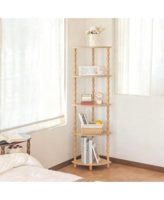 Corner Shelf Plant Stand Storage Organizer Bedroom Bathroom Living Room