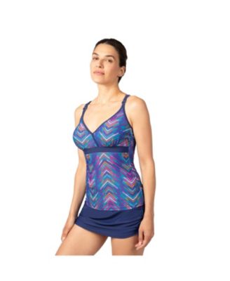 Women's Macrame Back Tankini Top