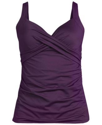 Women's DDD-Cup Sweetheart Wrap Underwire Tankini Top