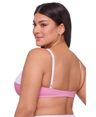 Women's Supportive Tall Underwire Colorblock Bikini Swimsuit Top