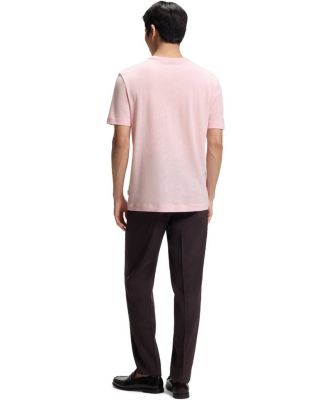 BOSS By Men's Cotton Linen Regular-Fit T-Shirt
