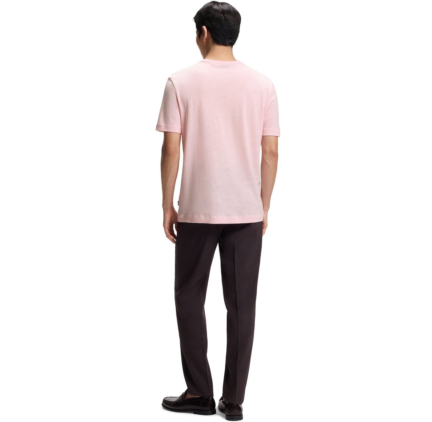 Men's Cotton Linen Regular-Fit T-Shirt