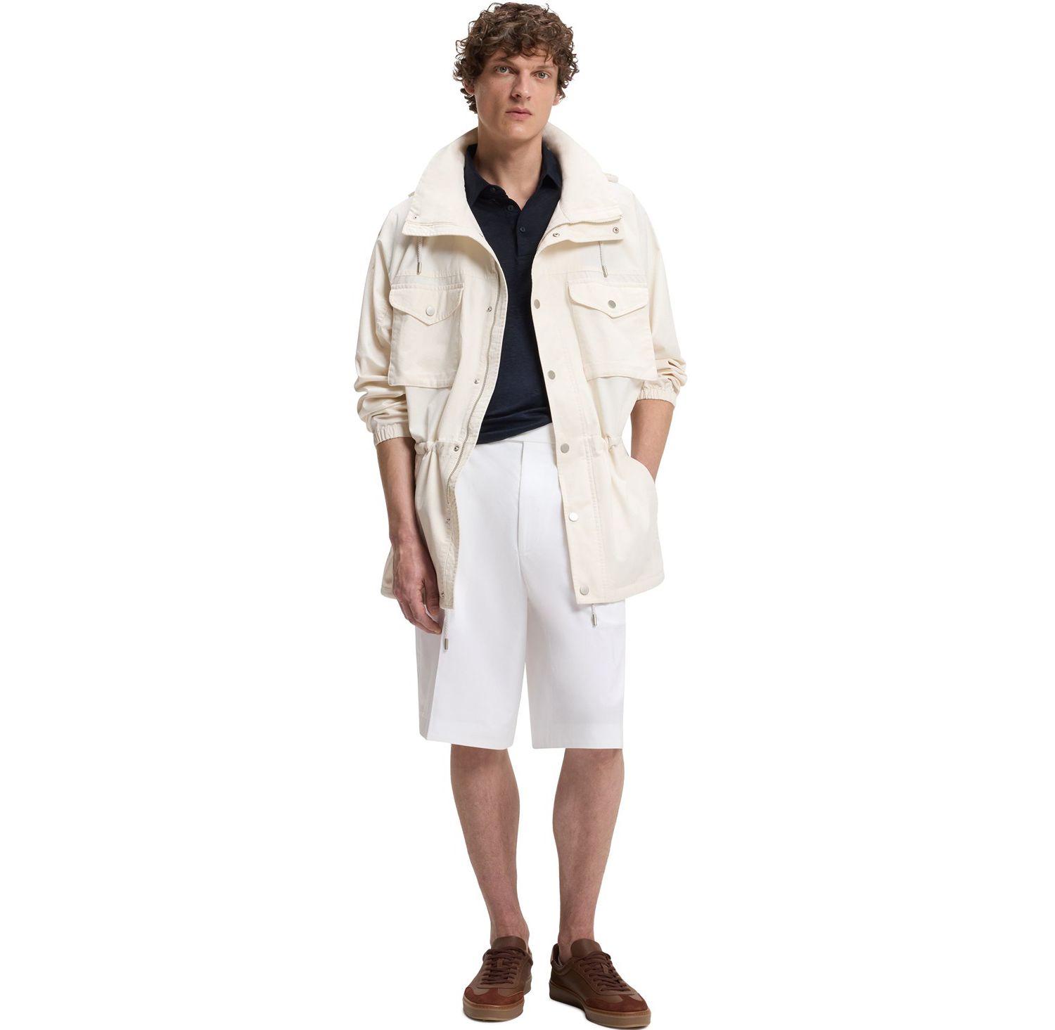 BECKHAM x BOSS Men's Cotton 11" Shorts