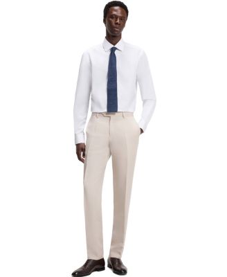 BECKHAM x BOSS Men's Slim-fit Cotton Dress Shirt