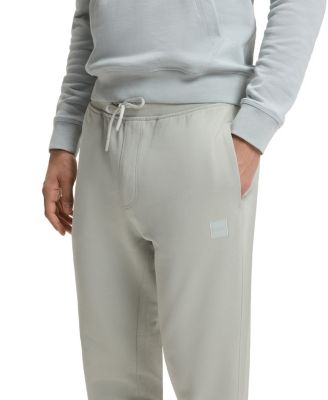 BOSS By Men's Cotton-Terry Logo Patch Tracksuit Bottoms