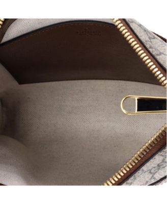 Small Interlocking G Patch Zip Messenger Bag GG Coated Canvas