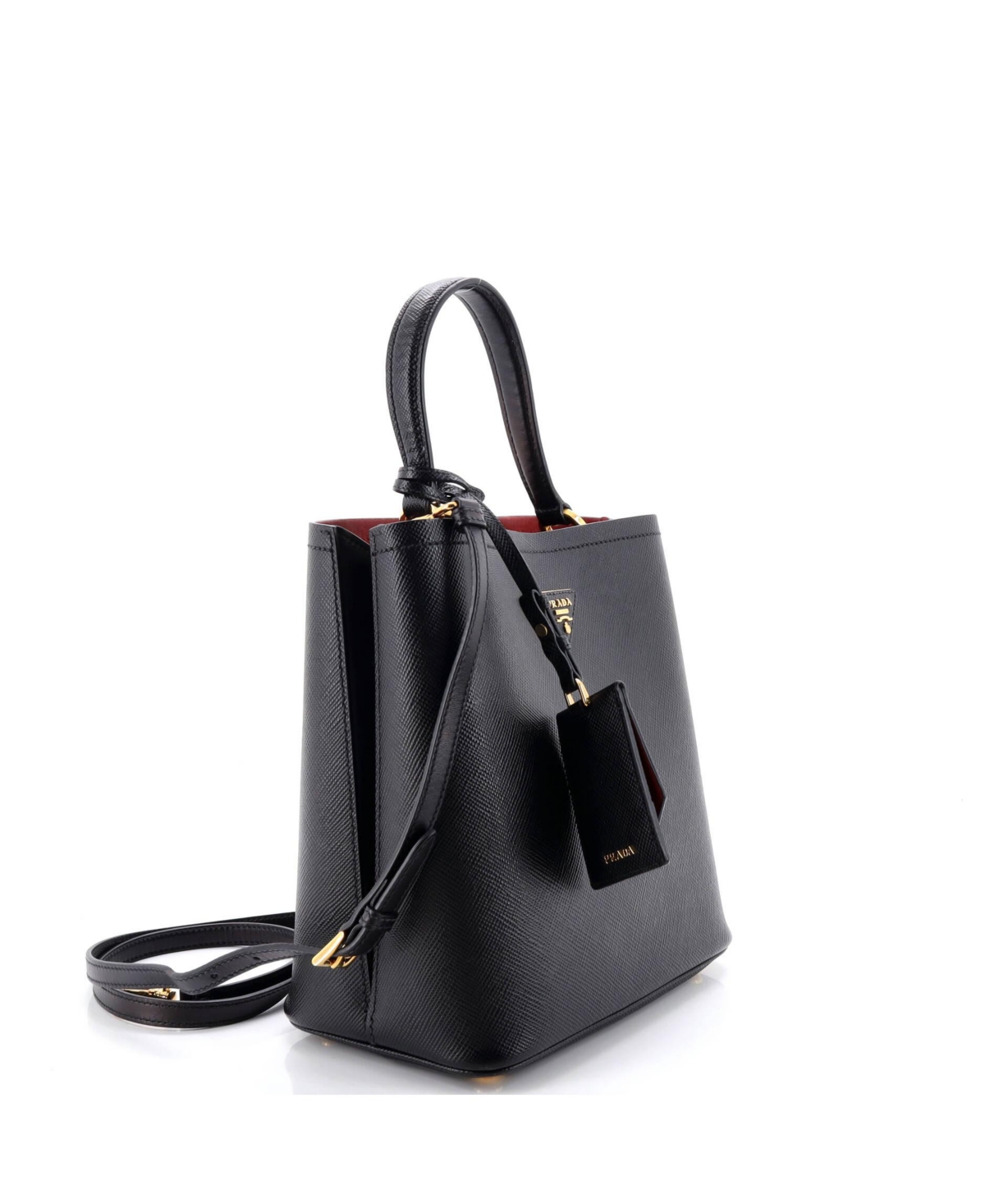 Pre-Owned Prada Medium Panier Bucket Bag Saffiano Leather