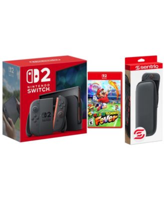 Switch 2 Video Game Console with Mario Tennis Fever and Protective Case Bundle