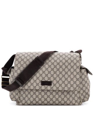 Diaper Bag GG Coated Canvas