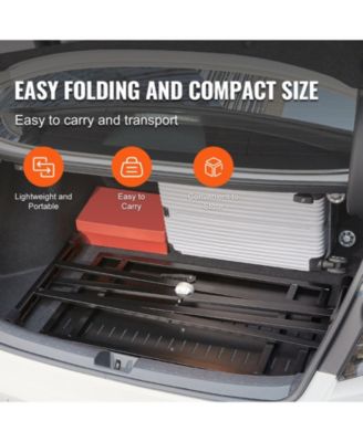 32 x 20 Inch Portable DJ Table Stand with Adjustable Height and Foldable Frame