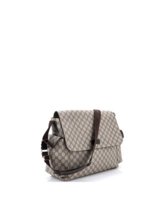Diaper Bag GG Coated Canvas