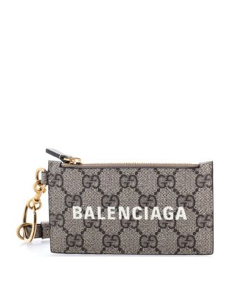 x Balenciaga The Hacker Project Zip Card Case with Strap GG Coated Canvas