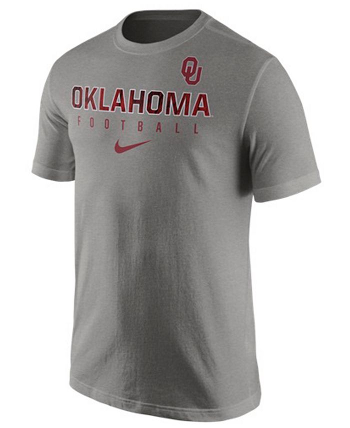 Nike Men's Oklahoma Sooners Cotton Practice T-Shirt - Macy's