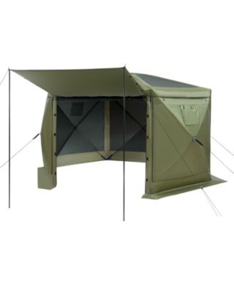 10 x 10 ft 6-Sided Pop-Up Gazebo Screen Tent with Carry Bag