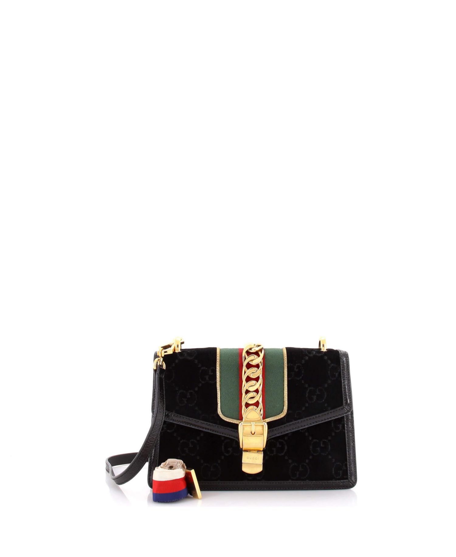 Small Sylvie Shoulder Bag GG Velvet